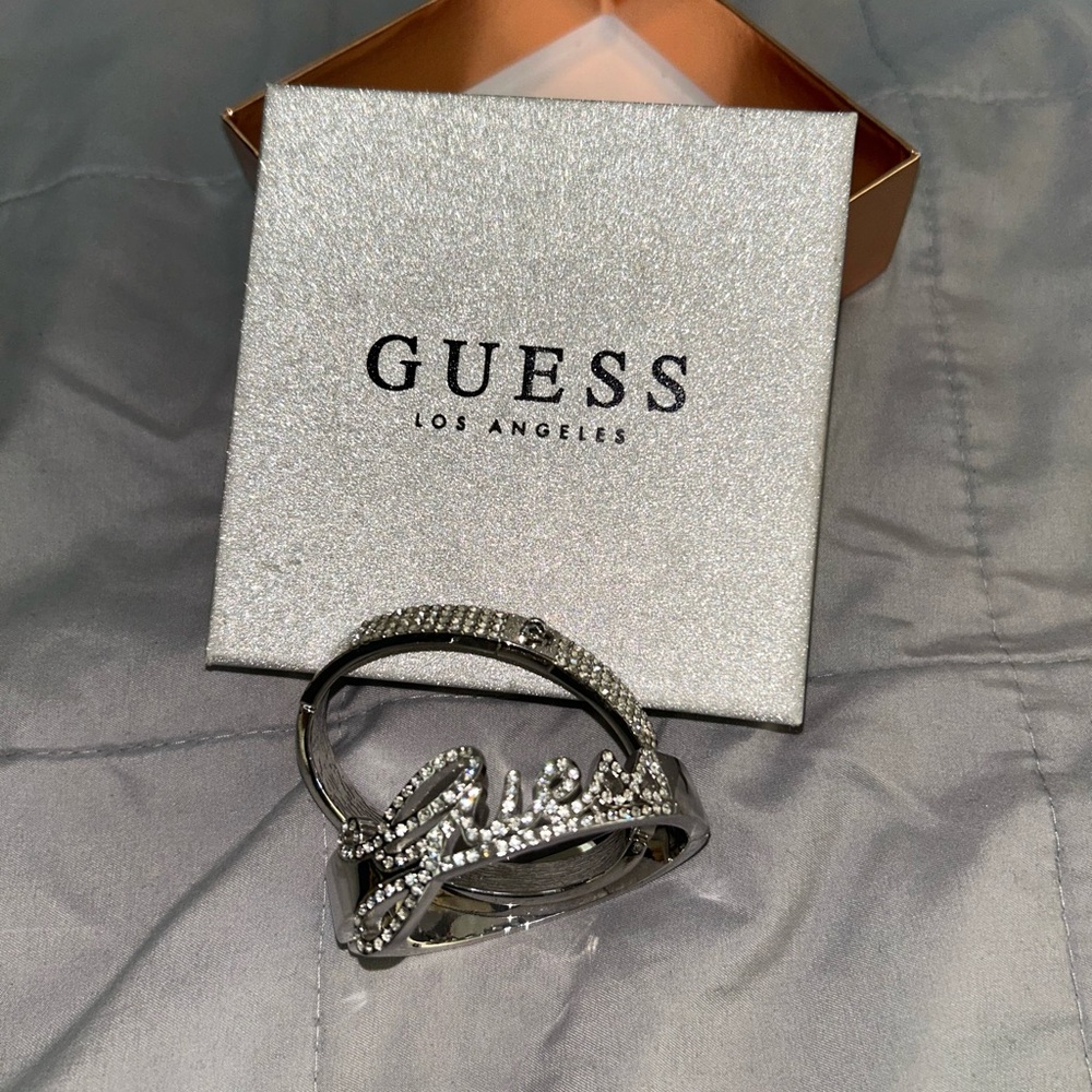 Guess Silver Rhinestone Bracelet